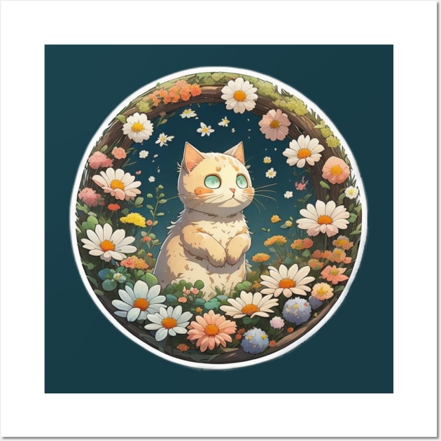 Daisy Framed Kitten Wall Art by Pet And Petal